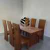 set meja makan trembesi-meja kayu besar-meja makan besar-meja besar kayu trembesi-meja kayu tebal-meja makan mewah