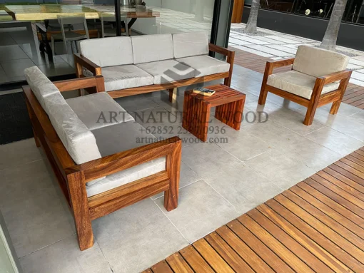 set sofa kayu trembesi solid-sofa 3 dudukan-sofa 2 dudukan-sofa tamu kayu