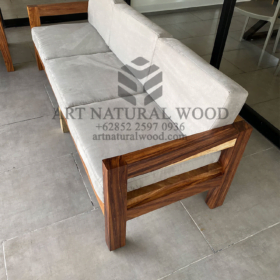 set sofa kayu trembesi solid-sofa 3 dudukan-sofa 2 dudukan-sofa tamu kayu