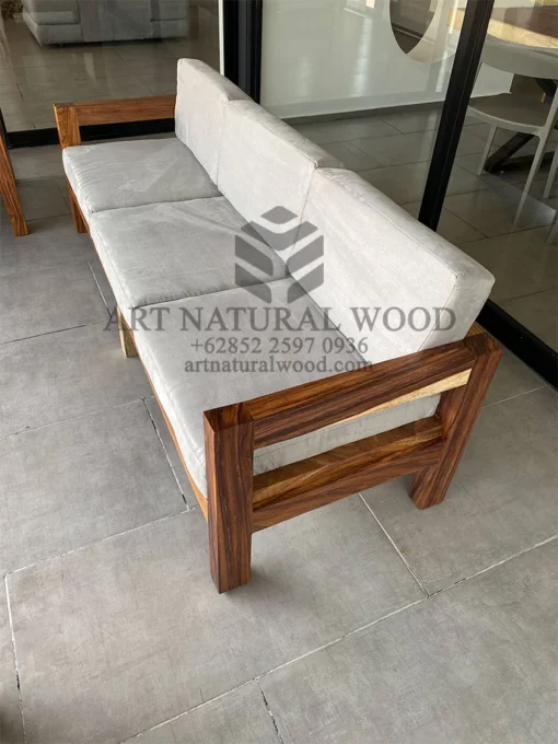 set sofa kayu trembesi solid-sofa 3 dudukan-sofa 2 dudukan-sofa tamu kayu