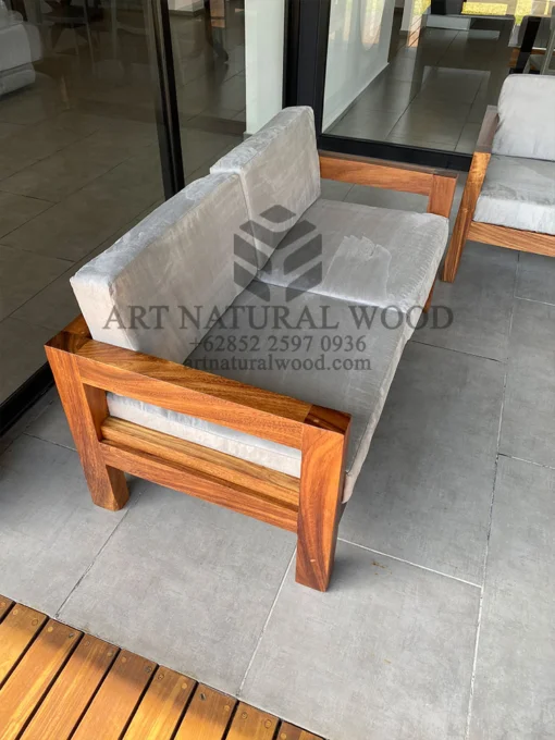set sofa kayu trembesi solid-sofa 3 dudukan-sofa 2 dudukan-sofa tamu kayu