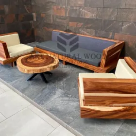 sofa tamu kayu solid trembesi