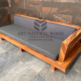 sofa tamu kayu solid trembesi