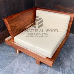 sofa tamu kayu solid trembesi