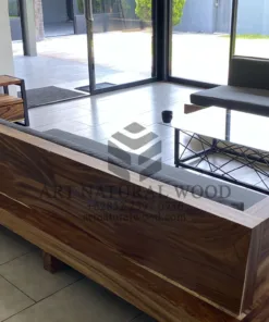 sofa tamu kayu trembesi solid utuh