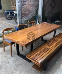 meja makan solid kayu trembesi-meja kayu besar-meja kayu unik-meja dari kayu besar-meja makan kayu utuh