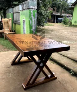 meja kayu trembesi tebal solid utuh-meja makan kayu solid-meja kayu besar-meja makan kayu trembesi-meja makan kayu tebal-meja makan antik