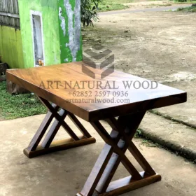 meja kayu trembesi tebal solid utuh-meja makan kayu solid-meja kayu besar-meja makan kayu trembesi-meja makan kayu tebal-meja makan antik