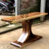 console table kayu antik trembesi-meja konsul antik-meja foyer kayu trembesi