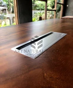 meja meeting kantor minimalis kayu trembesi-meja rapat kantor minimalis kayu trembesi-meja meeting kayu besar-meja kayu besar-colokan meja meeting