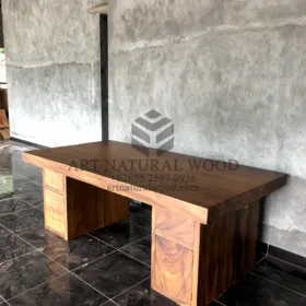 meja biro kantor kayu trembesi-meja kantor kayu solid-meja biro kayu utuh-meja biro kayu minimalis-meja kantor kayu minimalis