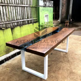 meja makan minimalis kayu trembesi-meja makan minimalis kayu jati-meja kayu minimalis