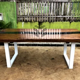 meja makan minimalis kayu trembesi-meja makan minimalis kayu jati-meja kayu minimalis