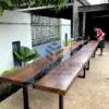 meja resin kayu trembesi-meja kayu besar-meja meeting kantor kayu besar-meja rapat-meja river kayu