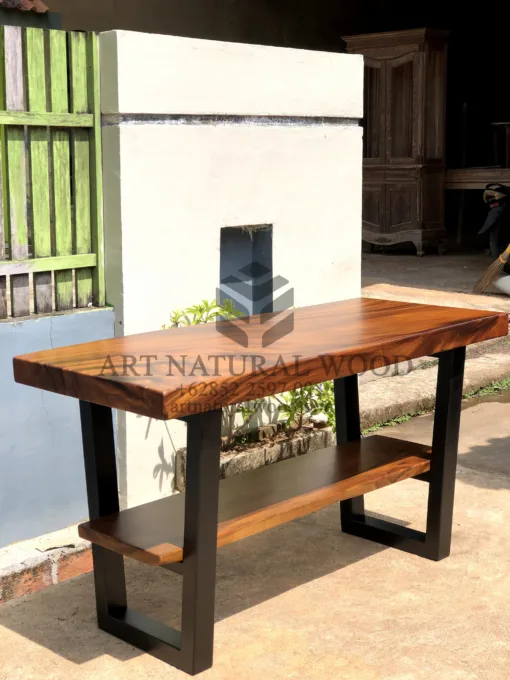 meja konsul minimalis kayu trembesi-console table minimalis-meja konsul minimalis kayu jati-meja konsul jepara