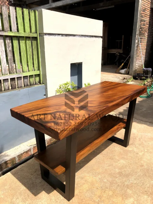 meja konsul minimalis kayu trembesi-console table minimalis-meja konsul minimalis kayu jati-meja konsul jepara