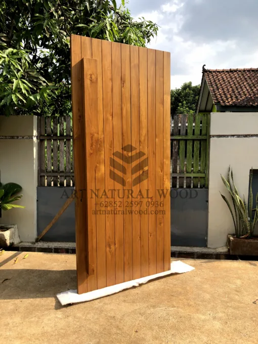 pintu minimalis kayu trembesi-pintu kayu minimalis modern