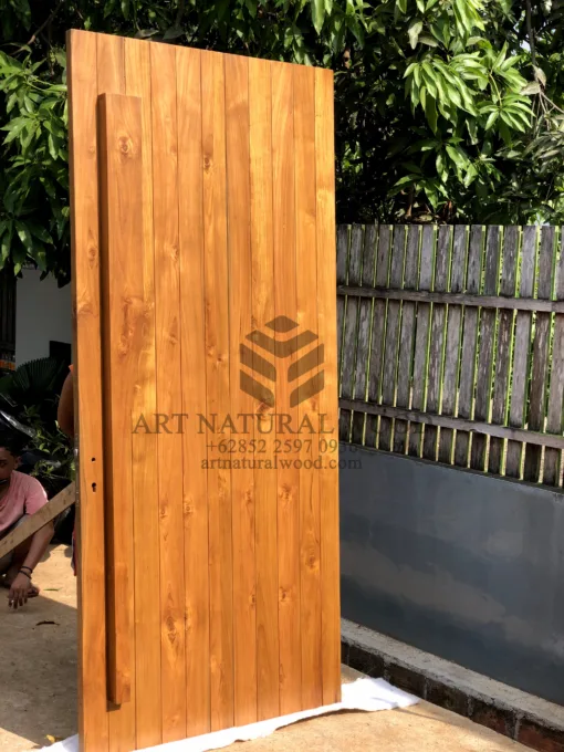 pintu minimalis kayu trembesi-pintu kayu minimalis modern
