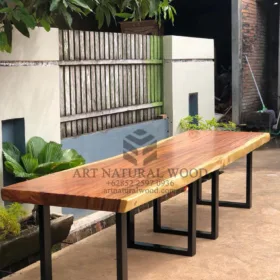 meja rapat kayu trembesi solid-meja meeting kayu besar-meja kayu besar-meja meeting trembesi