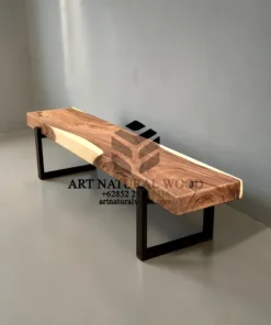 BANGKU KAYU KAKI BESI INDUSTRIAL