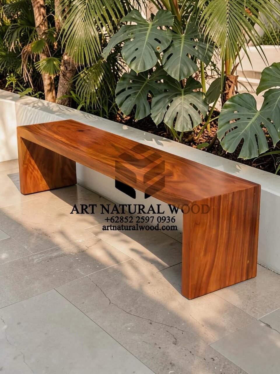 bangku minimalis kayu solid-bangku kayu trembesi-bangku kayu utuh-bangku mmakan trembesi-bangku kayu unik