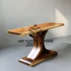 console table kayu antik trembesi-meja konsul antik-meja foyer kayu trembesi