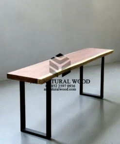 console table kayu solid trembesi-meja konsul kayu trembesi-meja konsul kaki besi-console table jayu utuh-industrial console table