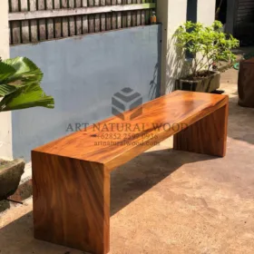 bangku minimalis kayu solid-bangku kayu trembesi-bangku kayu utuh-bangku mmakan trembesi-bangku kayu unik