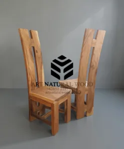 kursi makan kayu solid trembesi-kursi makan kayu utuh-kursi cafe minimalis-kursi makan minimalis trembesi