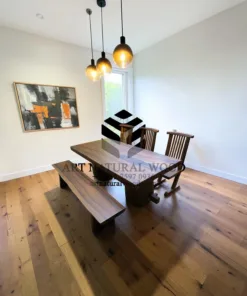 meja antik kayu trembesi-meja kayu besar-meja makan antik-meja makan unik-meja makan kayu utuh