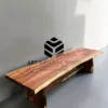 meja panjang kayu trembesi-meja kayu besar-meja kayu utuh-meja kayu solid-meja kayu tebal