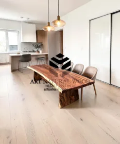 meja panjang kayu trembesi-meja kayu besar-meja kayu utuh-meja kayu solid-meja kayu tebal