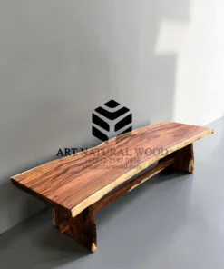 meja panjang kayu trembesi-meja kayu besar-meja kayu utuh-meja kayu solid-meja kayu tebal