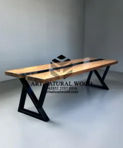 meja rapat kantor kayu trembesi-meja kayu besar-meja resin kayu-meja meeting kaayu-meja kaki besi-meja meeting kantor-meja rapat minimalis