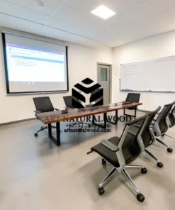 meja resin kayu trembesi-meja kayu besar-meja meeting kantor kayu besar-meja rapat-meja river kayu