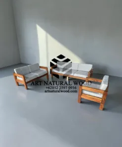 set sofa kayu trembesi solid-sofa 3 dudukan-sofa 2 dudukan-sofa tamu kayu