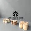 stool bundar kayu solid trembesi-stool bulat kayu solid-kursi kecil kayu