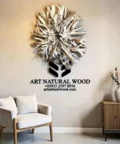 wall decor kayu akar-hiasan dinding kayu akar-hiasan akar jati-wall art akar