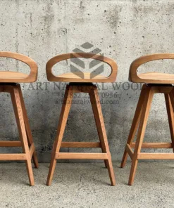 kursi bar kayu jati minimalis-kursi unik-bar stool