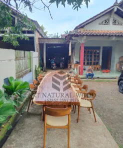 meja makan minimalis kayu besar-meja makan kayu trembesi-,meja meeting kantor-meja kayu besar-meja makan kayu trembesi alami