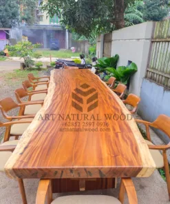 meja makan minimalis kayu besar-meja makan kayu trembesi-,meja meeting kantor-meja kayu besar-meja makan kayu trembesi alami
