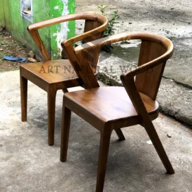 kursi cafe kayu jati minimalis-meja makan kayu jati minimalis