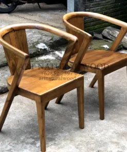 kursi cafe kayu jati minimalis-meja makan kayu jati minimalis
