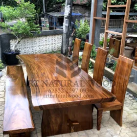 meja makan kayu trembesi panjang-meja makan kayu minimalis-meja kayu besar-meja makan kayu besar-meja makan kayu tebal-meja makan kayu utuh