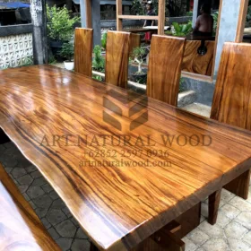 meja makan kayu trembesi panjang-meja makan kayu minimalis-meja kayu besar-meja makan kayu besar-meja makan kayu tebal-meja makan kayu utuh