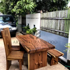 meja cafe kayu minimalis-meja cafe kayu trembesi-meja makan minimalis kayu trembesi-kursi makan kayu trembesi