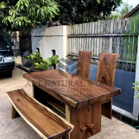 meja cafe kayu minimalis-meja cafe kayu trembesi-meja makan minimalis kayu trembesi-kursi makan kayu trembesi