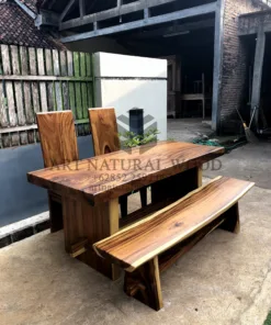 meja cafe kayu minimalis-meja cafe kayu trembesi-meja makan minimalis kayu trembesi-kursi makan kayu trembesi