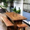 meja makan kayu panjang trembesi-meja kayu besar-meja makan kayu trembesi-meja makan kayu solid-meja makan minimalis