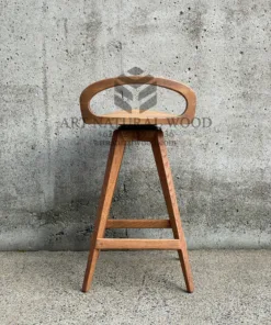 kursi bar kayu jati minimalis-kursi unik-bar stool
